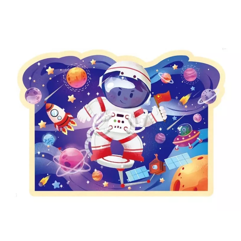 LEAN TOYS Puzzel in een Tube Cosmos 28 stukjes
