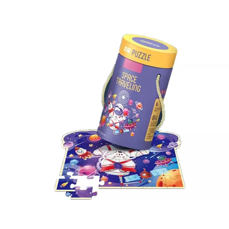 LEAN TOYS Puzzel in een Tube Cosmos 28 stukjes