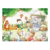 LEAN TOYS Puzzel School voor Dieren 100 stukjes