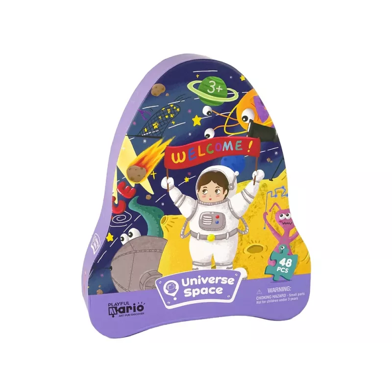 LEAN TOYS Puzzel Space Ufo Planeten 48 stuks