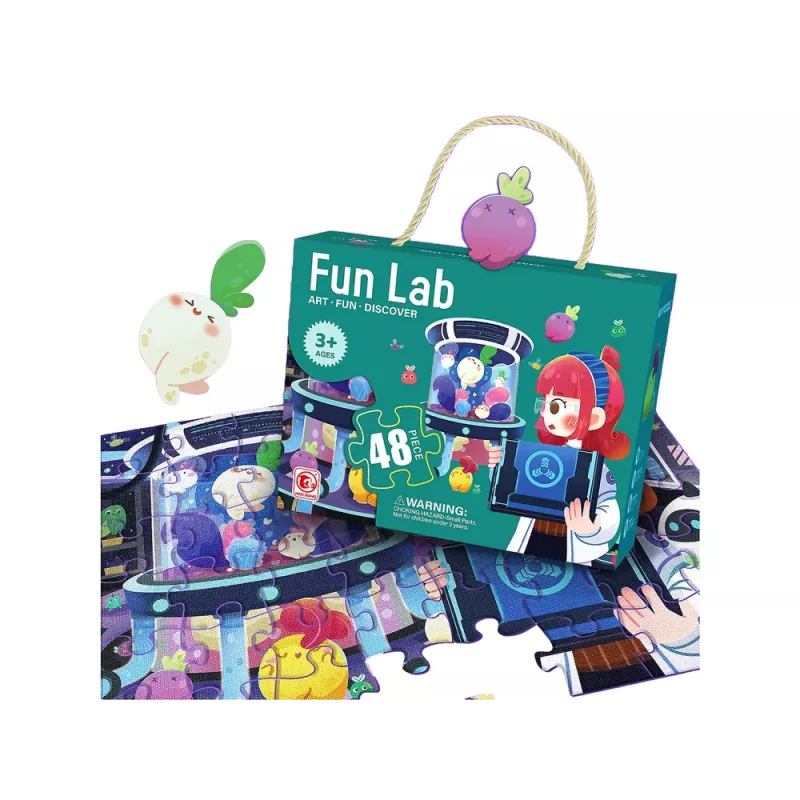 LEAN TOYS Puzzels Voor Kinderen Laboratorium Legpuzzel 48 Elementen