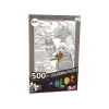 LEAN TOYS Puzzels om te Kleuren 500 Stukjes Vis Oceaan