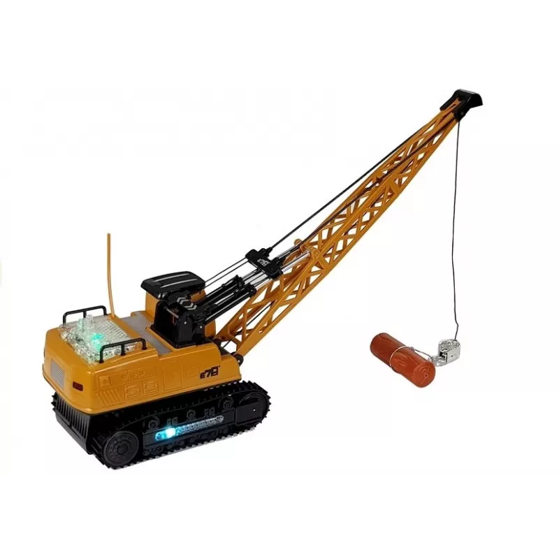 LEAN TOYS R/C kraan met beweegbare arm en lichten