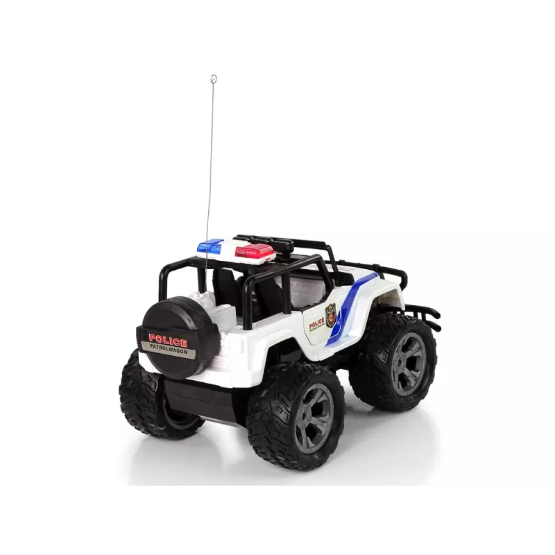 LEAN TOYS R/C afstandsbediening auto JEEP politiepatrouille met openende deuren