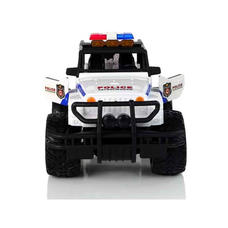 LEAN TOYS R/C afstandsbediening auto JEEP politiepatrouille met openende deuren