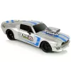 LEAN TOYS R/C sportwagen 1:16 zilver blauwe strepen piloot