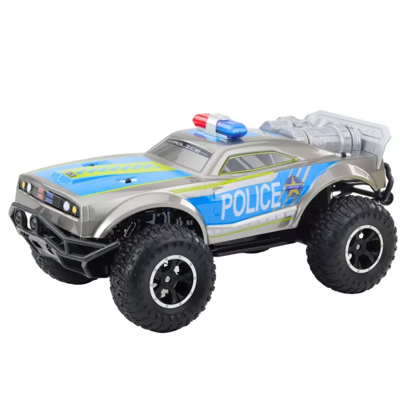 LEAN TOYS RC off-road politieauto 1:8 zilver