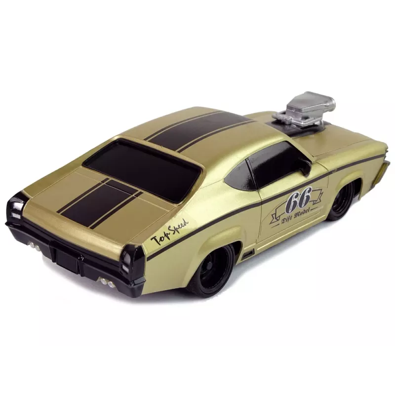 LEAN TOYS Op afstand bestuurbare sportwagen Classic 1:20 goud piloot