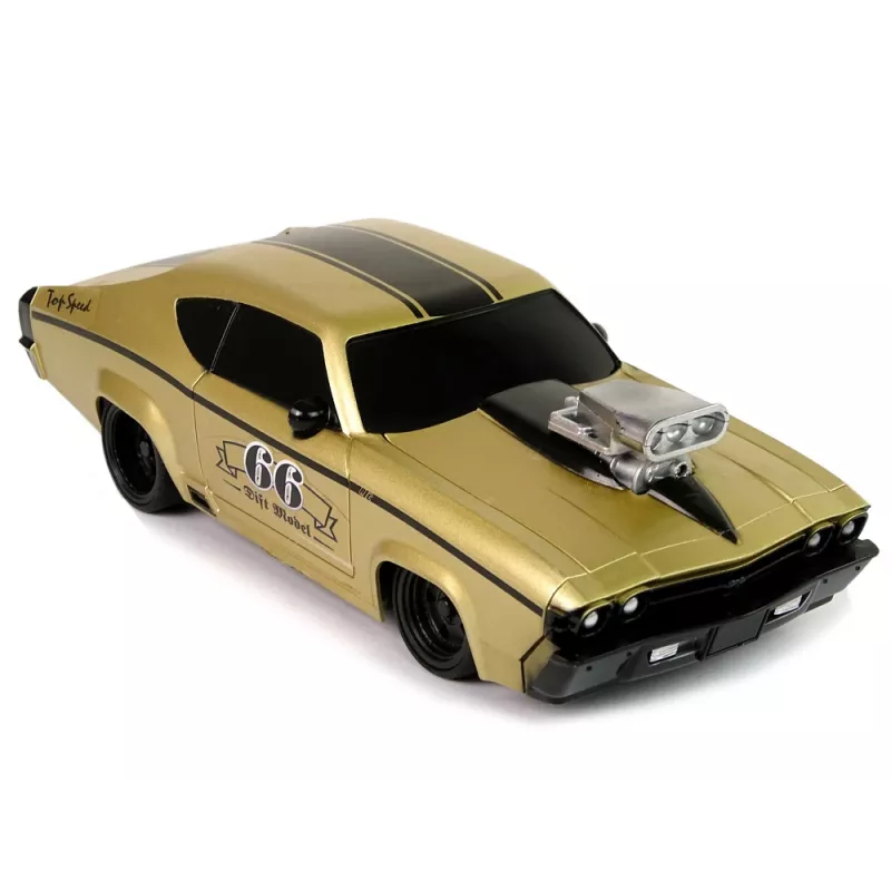 LEAN TOYS Op afstand bestuurbare sportwagen Classic 1:20 goud piloot