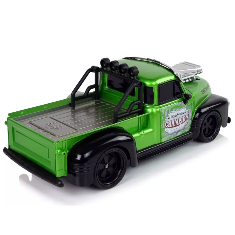 LEAN TOYS Op afstand bestuurbare 1:18 groene pick-uptruck