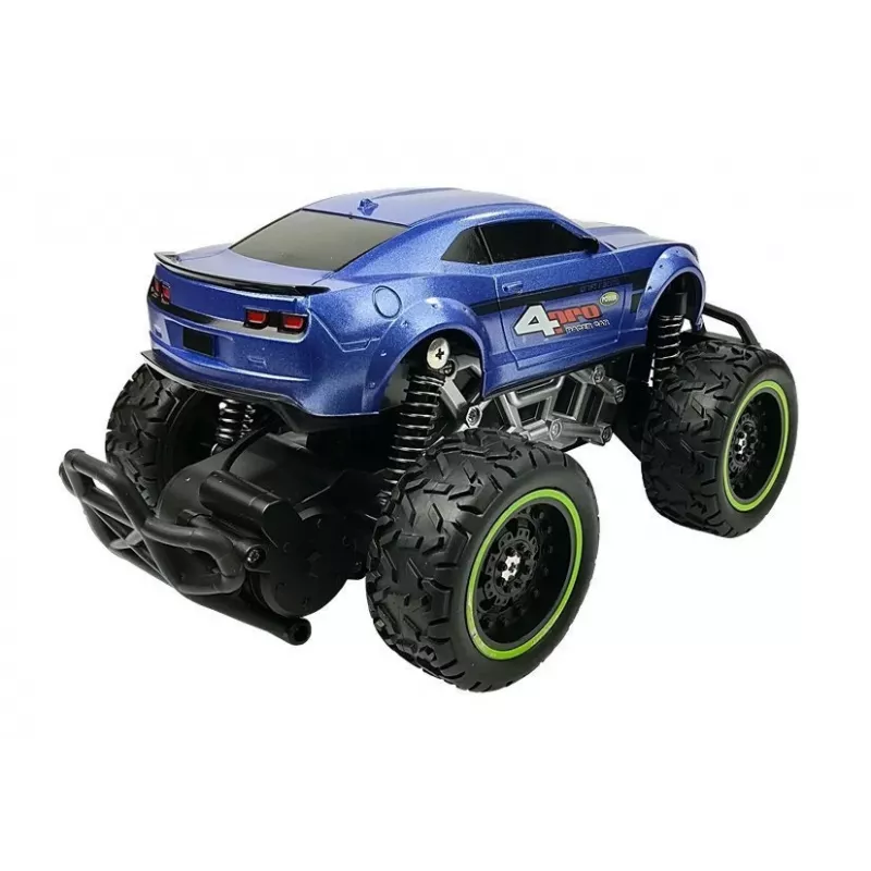 LEAN TOYS afstandsbediening auto off-road R/C blauw high wheels