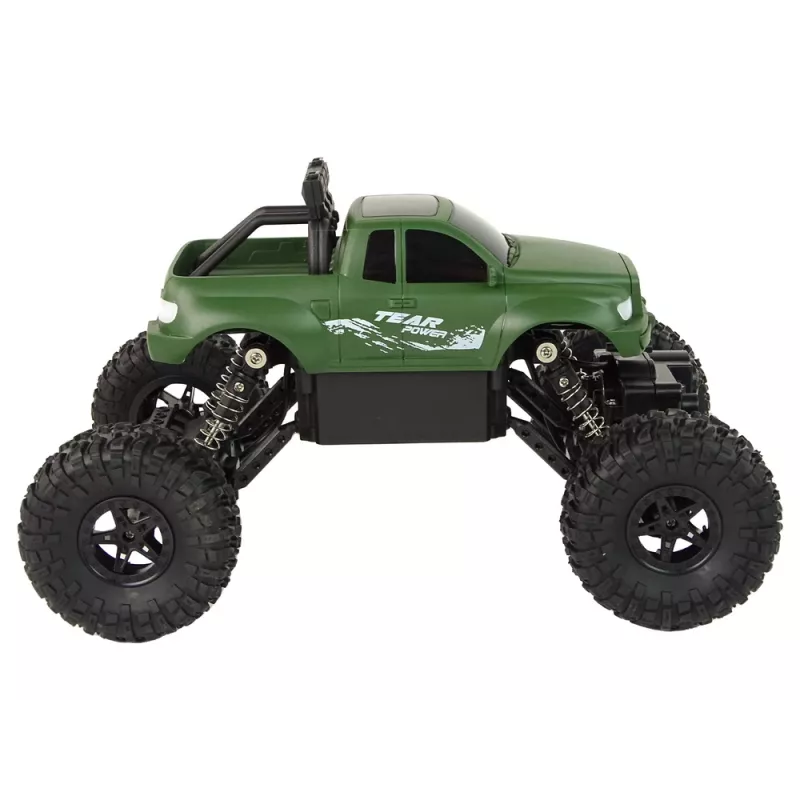 LEAN TOYS Op afstand bestuurbare auto R/C 2,4 GHz 1:18 groen