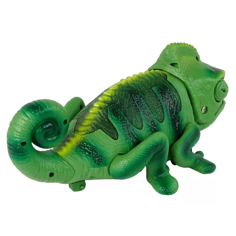 LEAN TOYS Op Afstand Bestuurbare Kameleon Groen Licht 28 cm