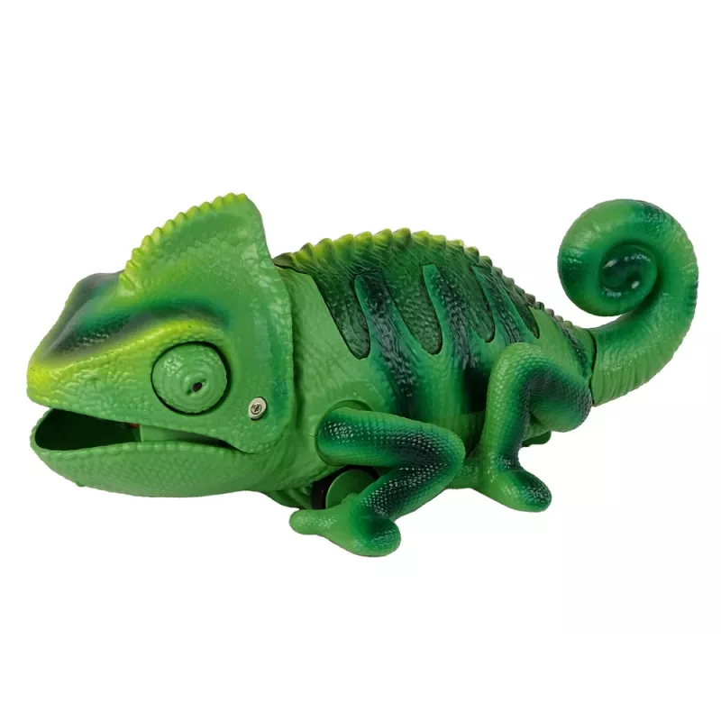 LEAN TOYS Op Afstand Bestuurbare Kameleon Groen Licht 28 cm
