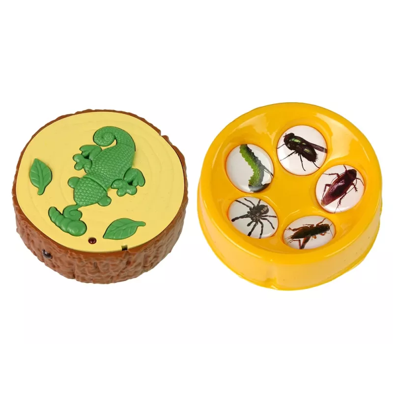 LEAN TOYS Op Afstand Bestuurbare Kameleon Groen Licht 28 cm