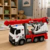 LEAN TOYS Afstandsbediening Ambulance RC Bewegende Draaikraan 1:14
