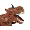 LEAN TOYS Afstandsbediening dinosaurus stoomprojector bruin