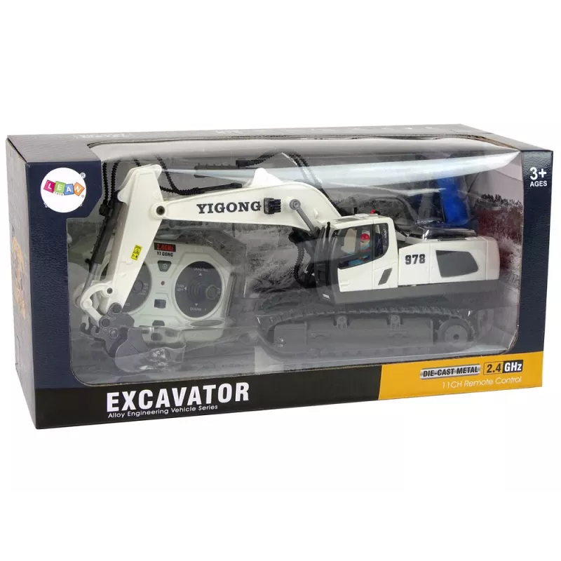 LEAN TOYS afstandsbediening graafmachine met rupsbanden 2,4 GHz piloot