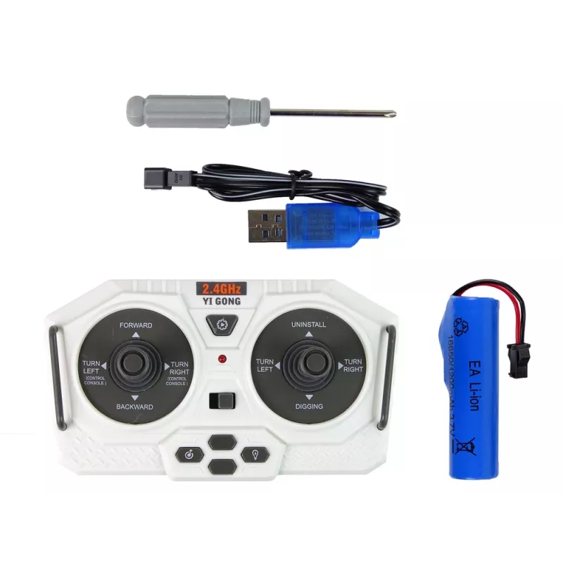 LEAN TOYS afstandsbediening graafmachine met rupsbanden 2,4 GHz piloot