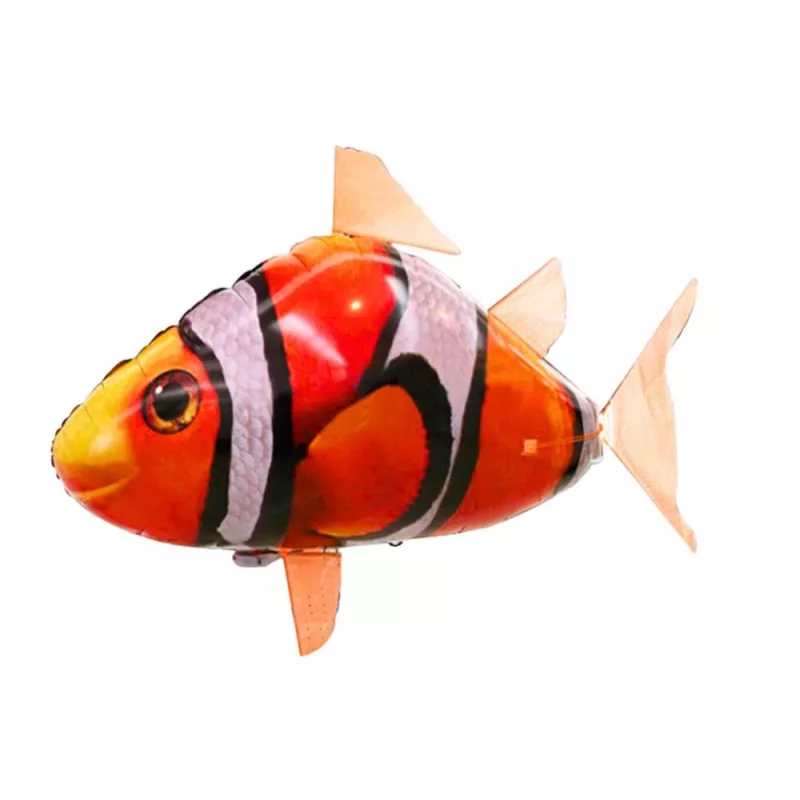 LEAN TOYS op afstand bestuurbare vis R/C clownvis oranje vliegballon