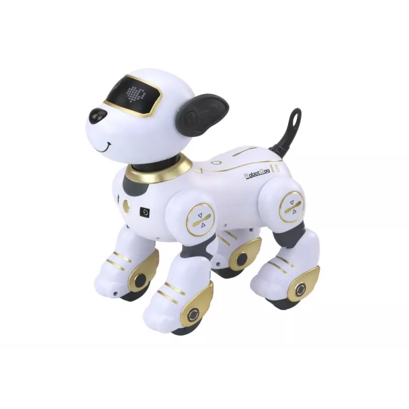 LEAN TOYS op afstand bestuurbare interactieve robothond – goud, dansend, programmeerbaar, oplaadbaar