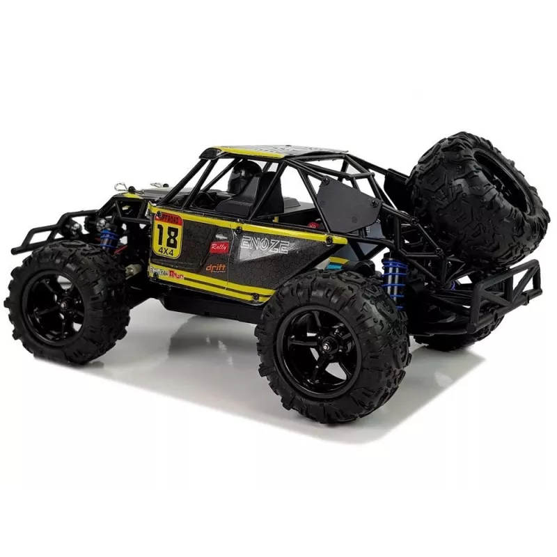 LEAN TOYS op afstand bediende off-road buggy 1:18 geel ENOZE 9303E 45 km/h