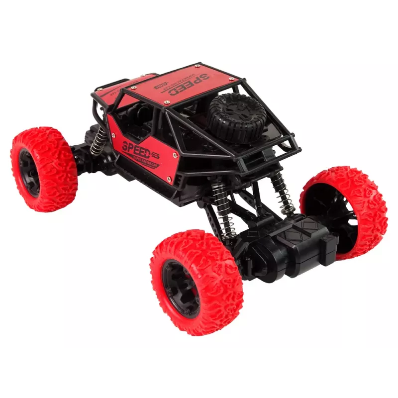 LEAN TOYS op afstand bestuurbare terreinwagen R/C 1:18 rood