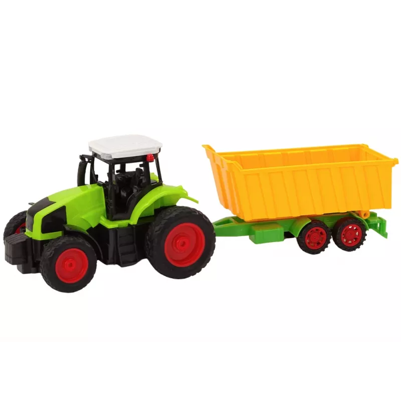LEAN TOYS op afstand bestuurbare tractor met aanhanger RC 1:16 groen