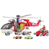 LEAN TOYS reddingshelikopter multifunctionele accessoires met licht- en geluidseffecten