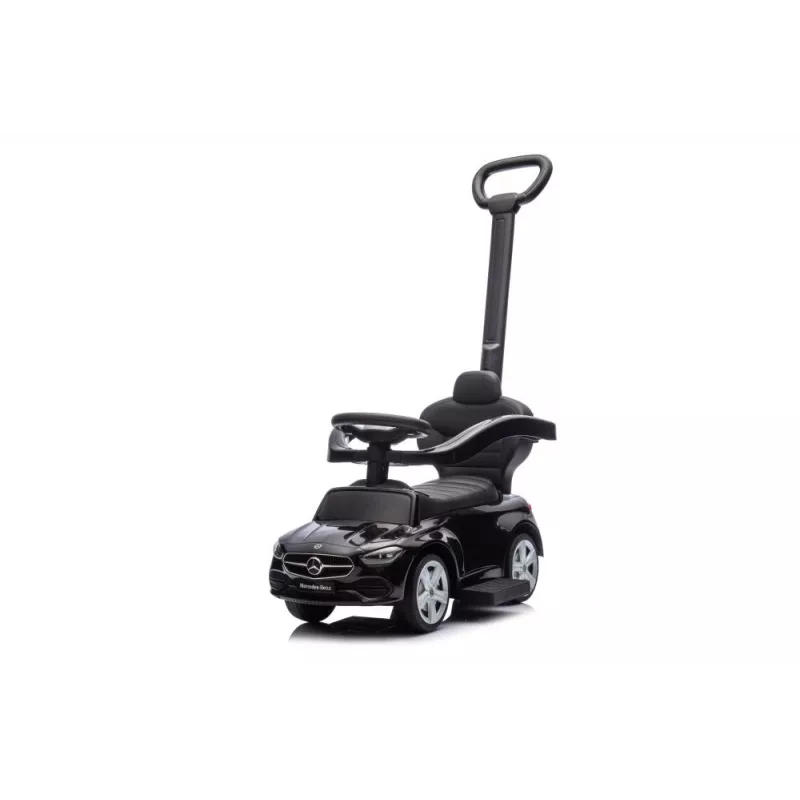 LEAN TOYS Ride-on met Duwstang Mercedes 3in1 Zwart