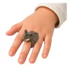 LEAN TOYS Ring om Hand Educatief Dieren Olifant
