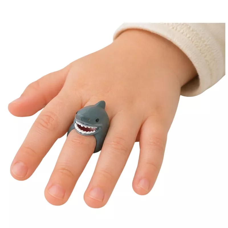 LEAN TOYS Ring on Hand Educatieve Dieren Haai