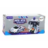 LEAN TOYS robotauto politie wit 2in1 transformatie