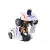 LEAN TOYS robotauto politie wit 2in1 transformatie