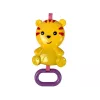 LEAN TOYS schommelstoel 2in1 blauw tijger geluiden trilling