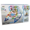 LEAN TOYS schommelstoel 2in1 blauw zebra geluiden trilling