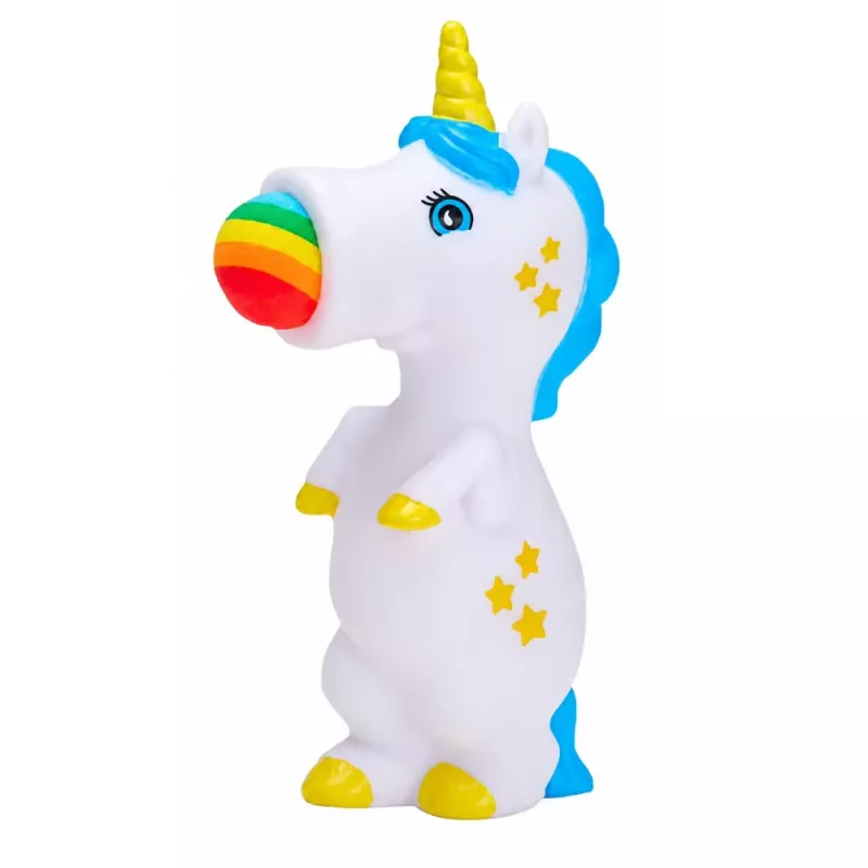 LEAN TOYS rubberen balletjespistool eenhoorn lanceerder voor kinderen 5 ballen