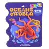 LEAN TOYS rubber octopus figuur rekbaar realistisch zeedier 12cm