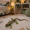 LEAN TOYS zandhagedis rubberen figuur rekbaar realistisch 15 cm