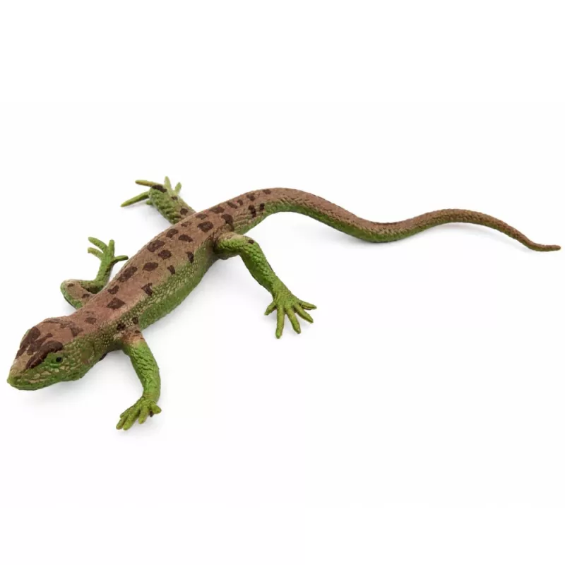 LEAN TOYS zandhagedis rubberen figuur rekbaar realistisch 15 cm
