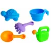 LEAN TOYS zandtafel met vormpjes, schep, hark en wolk - meerkleurig