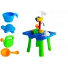 LEAN TOYS zandtafel met vormpjes, schep, hark en wolk - meerkleurig