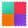 LEAN TOYS sensorische pad puzzeltegels diverse structuren kleuren 24,5 cm 10 stuks