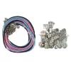 LEAN TOYS Set armbanden, kettingen en kleurrijke sieradenkralen