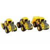 LEAN TOYS Set bouwvoertuigen 3 gele modellen