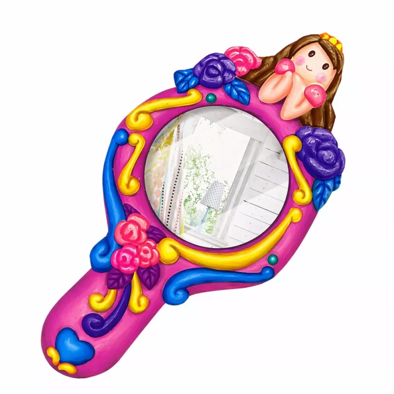 LEAN TOYS Set Creatieve Kunststof Spiegelvormen Gipsverf