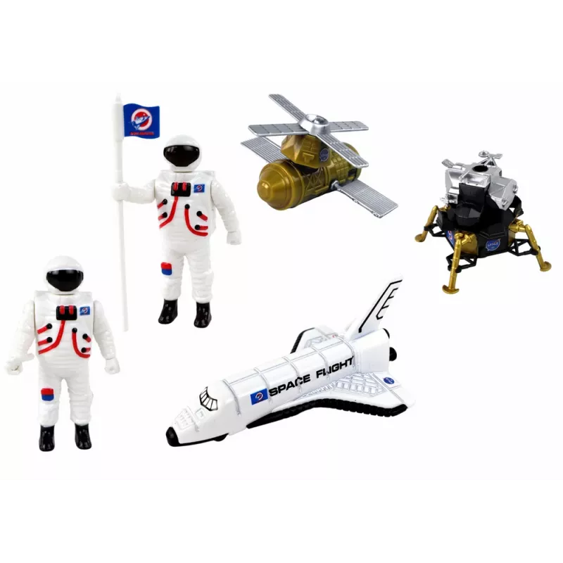 LEAN TOYS Figurenset Space Truck Rocket 15-delig