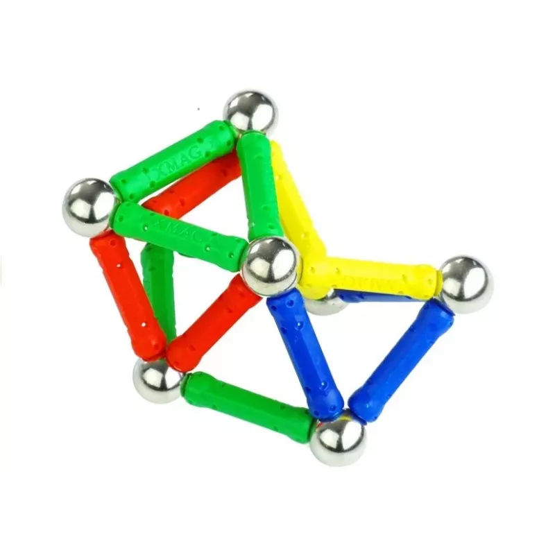 LEAN TOYS Set Magnastix magneetblokken 560 + Board