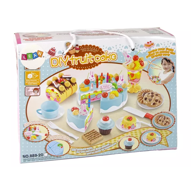 LEAN TOYS set van snoep cake koekjes klittenband decoraties DIY