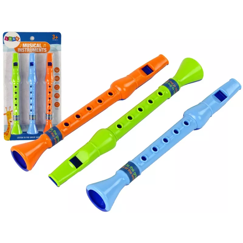 LEAN TOYS Set van Drie Fluiten voor Kinderen Dieren